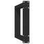 konsolbordben U-formet 2 stk. sort 28 x (72-73) cm stål