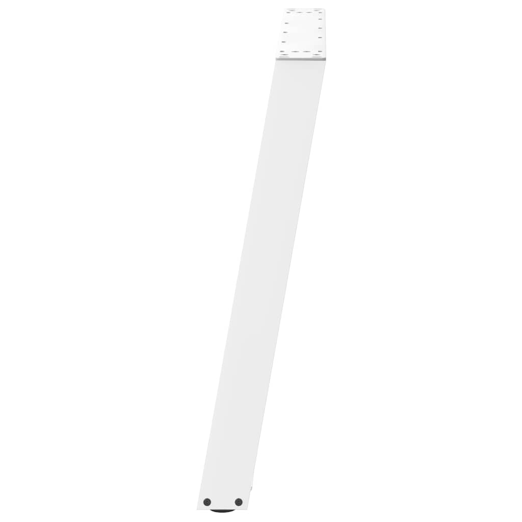spisebordsben U-formet 2 stk. hvid 90 x (72-73) cm stål