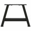 sofabordsben A-formet 2 stk. sort 30x(30-31) cm stål