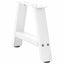 sofabordsben A-formet 2 stk. hvid 30x(30-31) cm stål