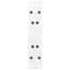sofabordsben A-formet 2 stk. hvid 30x(30-31) cm stål