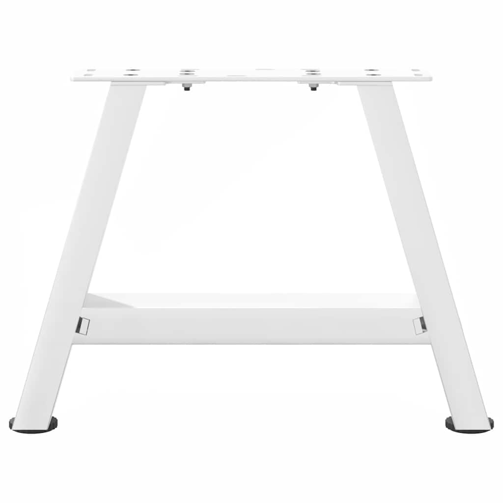 sofabordsben A-formet 2 stk. hvid 40x(30-31) cm stål