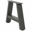 sofabordsben A-formet 2 stk. antracit 40x(30-31) cm stål