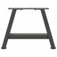 sofabordsben A-formet 2 stk. antracit 40x(30-31) cm stål
