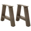 sofabordsben A-formet 2 stk. 40x(30-31) cm stål