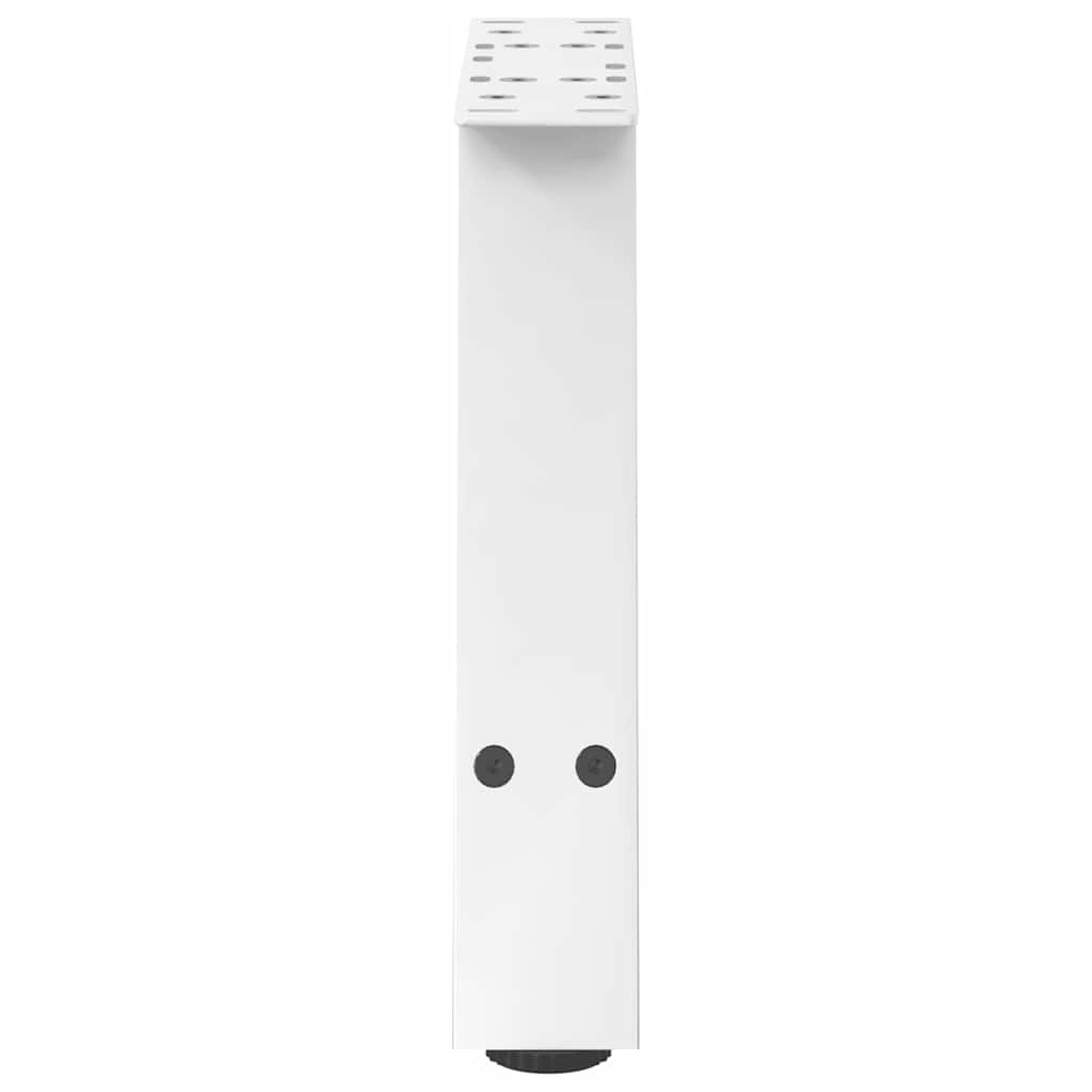 sofabordsben A-formet 2 stk. hvid 50x(30-31) cm stål