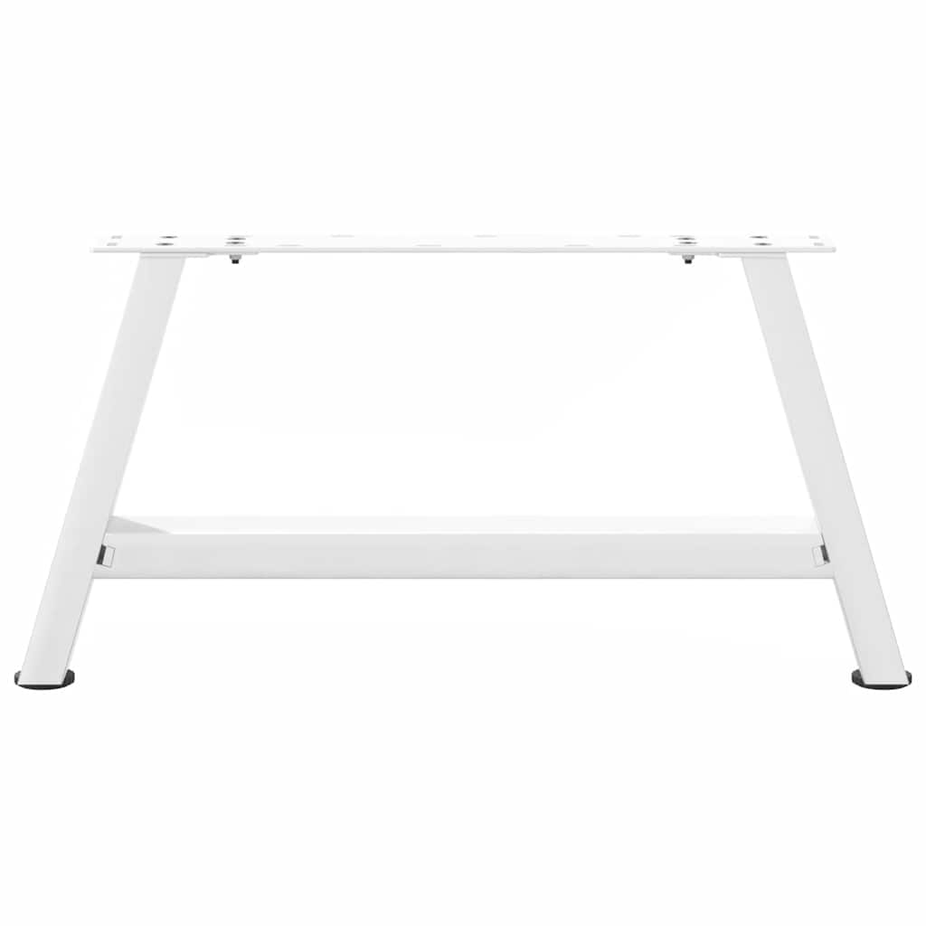 sofabordsben A-formet 2 stk. hvid 60x(30-31) cm stål