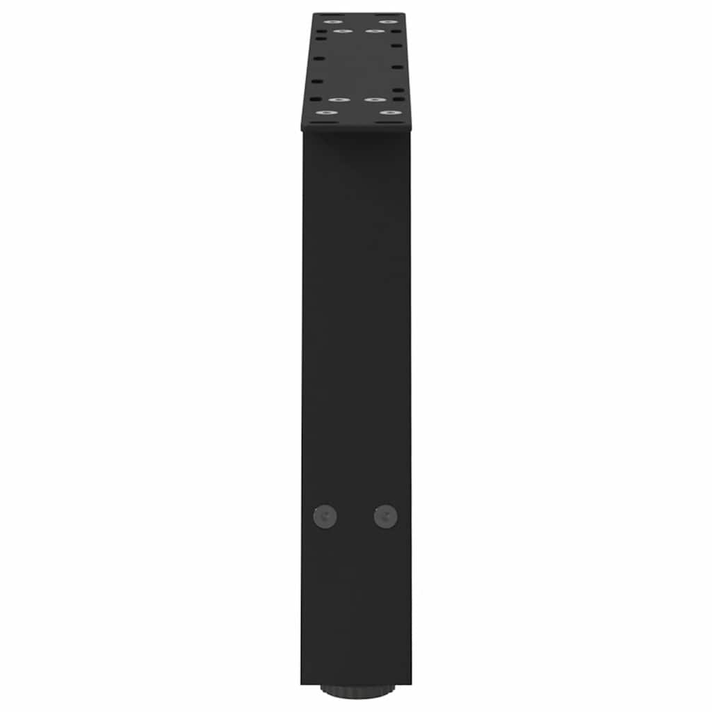 sofabordsben A-formet 2 stk. sort 70 x (30-31) cm stål