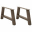 sofabordsben A-formet 2 stk. 70 x (30-31) cm stål