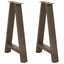 spisebordsben A-formet 2 stk. 50x(72-73) cm stål