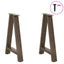 spisebordsben A-formet 2 stk. 50x(72-73) cm stål
