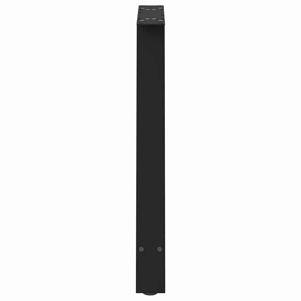 spisebordsben A-formet 2 stk. sort 70 x (72-73) cm stål