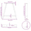 spisebordsben A-formet 2 stk. sort 70 x (72-73) cm stål