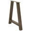 spisebordsben A-formet 2 stk. 70 x (72-73) cm stål
