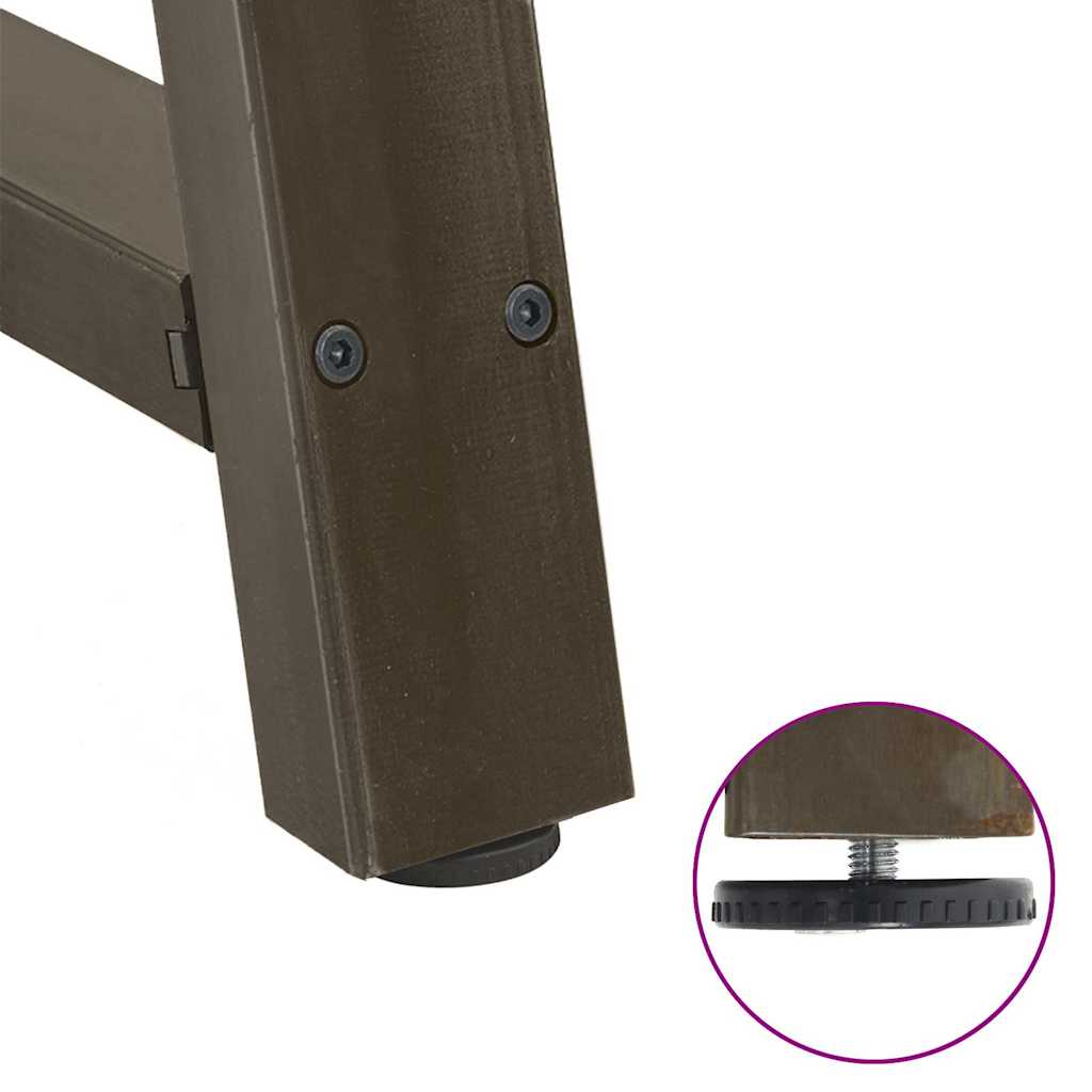 spisebordsben A-formet 2 stk. 80x(72-73) cm stål