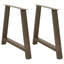 spisebordsben A-formet 2 stk. 90 x (72-73) cm stål