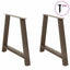 spisebordsben A-formet 2 stk. 90 x (72-73) cm stål