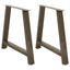spisebordsben A-formet 2 stk. 100x(72-73) cm stål