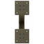 sofabordsben X-formet 2 stk. naturstål 30x(30-31) cm stål