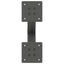 sofabordsben X-formet 2 stk. antracit 37x(30-31) cm stål