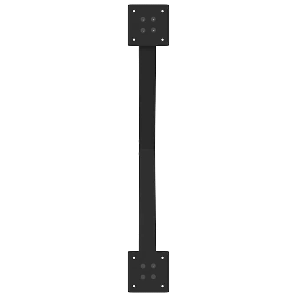 sofabordsben X-formet 2 stk. sort 70 x (30-31) cm stål