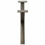 sofabordsben X-formet 2 stk. naturstål 70x(30-31) cm stål