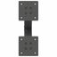 sofabordsben X-formet 2 stk. antracit 28 x (42-43) cm stål