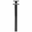 sofabordsben X-formet 2 stk. antracit 50x(42-43) cm stål