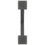 sofabordsben X-formet 2 stk. antracit 50x(42-43) cm stål