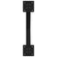 sofabordsben X-formet 2 stk. sort 60 x (42-43) cm stål