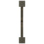 sofabordsben X-formet 2 stk. naturstål 70 x (42-43) cm stål