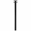spisebordsben X-formet 2 stk. sort 50x(72-73) cm stål