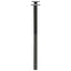 spisebordsben X-formet 2 stk. antracit 50x(72-73) cm stål