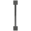 spisebordsben X-formet 2 stk. antracit 70 x (72-73) cm stål