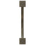spisebordsben X-formet 2 stk. naturstål 80x(72-73) cm stål