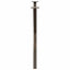 spisebordsben X-formet 2 stk. naturstål 90x(72-73) cm stål