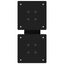 sofabordsben X-formet 2 stk. sort 30x(30-31) cm stål