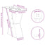 sofabordsben X-formet 2 stk. sort 30x(30-31) cm stål