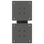 sofabordsben X-formet 2 stk. antracit 30x(30-31) cm stål