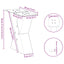 sofabordsben X-formet 2 stk. naturstål 30x(30-31) cm stål