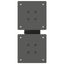 sofabordsben X-formet 2 stk. antracit 40x(30-31) cm stål