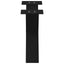 sofabordsben X-formet 2 stk. sort 50x(30-31) cm stål
