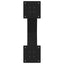 sofabordsben X-formet 2 stk. sort 50x(30-31) cm stål