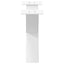 sofabordsben X-formet 2 stk. hvid 50x(30-31) cm stål