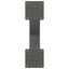 sofabordsben X-formet 2 stk. antracit 50x(30-31) cm stål