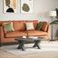 sofabordsben X-formet 2 stk. antracit 60x(30-31) cm stål
