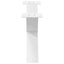 sofabordsben X-formet 2 stk. hvid 70 x (30-31) cm stål