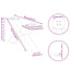 sofabordsben X-formet 2 stk. antracit 70x(30-31) cm stål