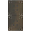 sofabordsben X-formet 2 stk. naturstål 28 x (42-43) cm stål