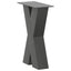 sofabordsben X-formet 2 stk. antracit 38 x (42-43) cm stål